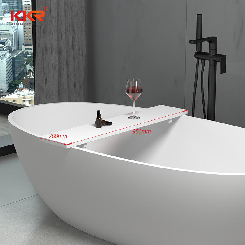 KKR Bathroom Shower Bath Tub Table Bathtub Tray Caddy Customizable Universal Acrylic Hotel Home Bathroom