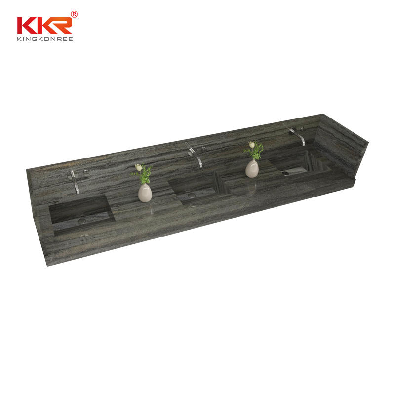 KKR Customized Acrylic Solid Surface Wash Basin Stone Bathroom Wall Hang Marble Color Wash Basins Sinks