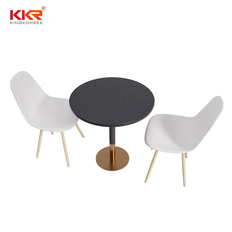 Modern Artificial Solid surface natural furniture Stone Restaurant Dinning Table desk And match Chair Set