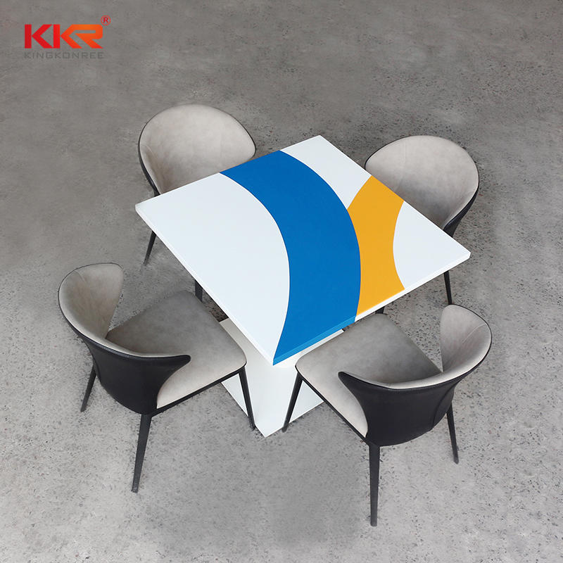 Customized Countertop Solid Surface Dining Tables Coffee Dinning Table