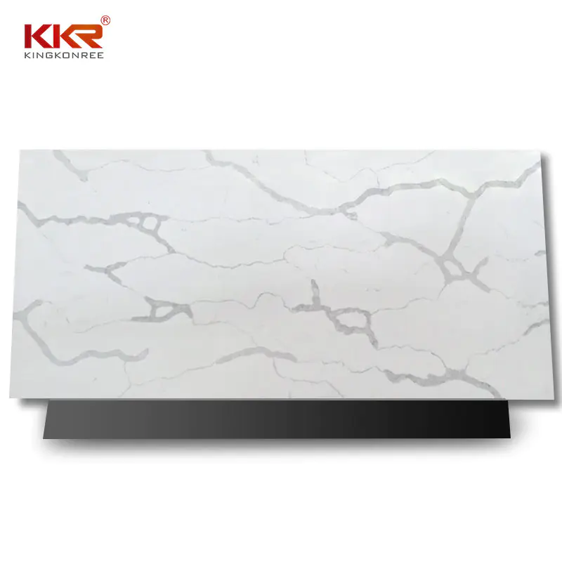 High quality marble looking quartz stone big slab material used for countertop