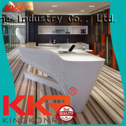 KKR Stone customized solid surface desk vendor for building