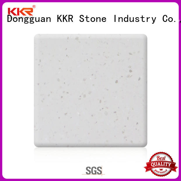 KKR Stone Warm touch modified solid surface soild for garden table