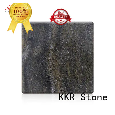 KKR Stone pollution free veining pattern solid surface  manufacturer for bar table