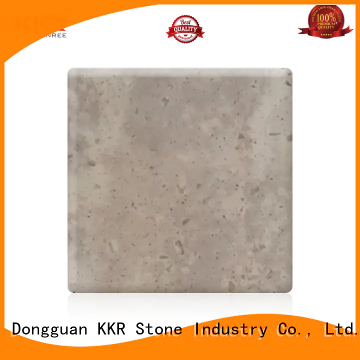KKR Stone yellow solid surface sheet supplier for kitchen tops