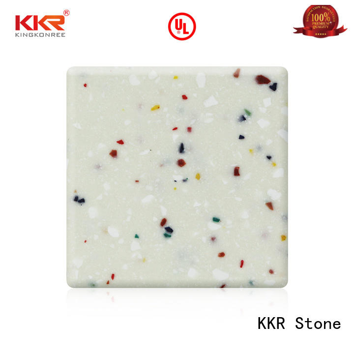 modified solid surface acrilyc sheet black for self-taught KKR Stone