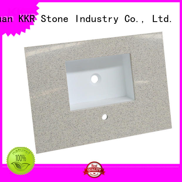 artificial bathroom counter tops China for school building KKR Stone