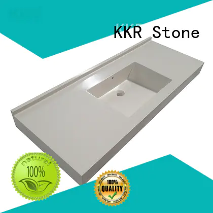 KKR Stone marble solid surface bathroom countertops long-term-use for worktops