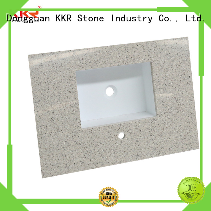KKR Stone artificial bathroom counter tops certifications for table tops
