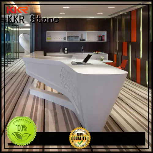 KKR Stone designing solid surface desk free design for table tops