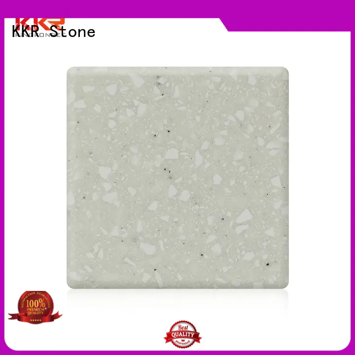 No bubbles solid surface big slabs superior bacteria for garden table KKR Stone