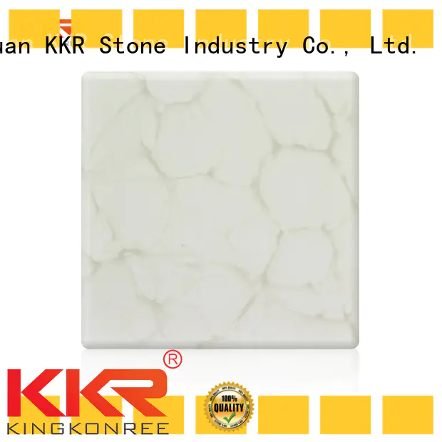 KKR Stone retardant translucent solid surface free design for entertainment