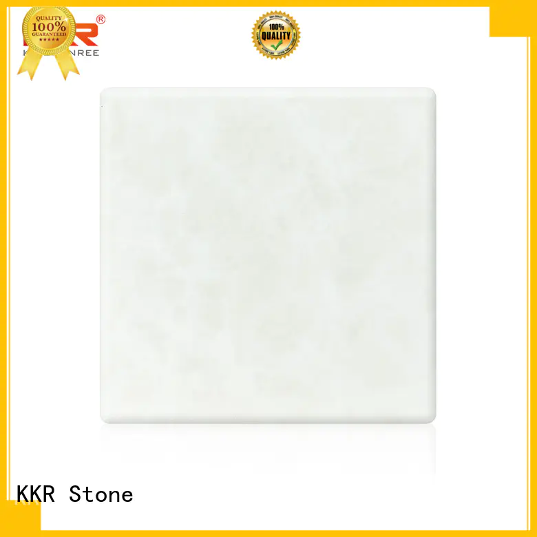 KKR Stone light weight translucent solid surface material with good price for home