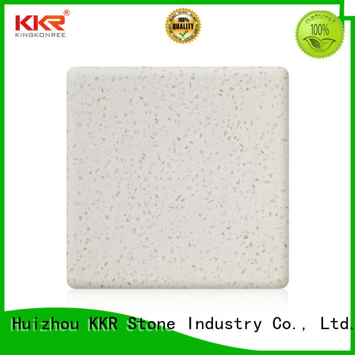 KKR Stone white solid surface factory superior chemical resistance for building