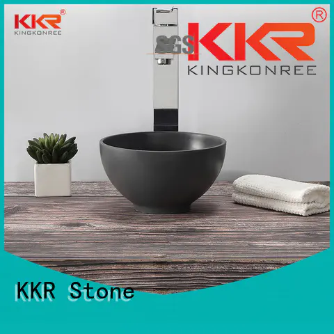 KKR Stone easy to clean undermount bathroom sink in good performance for school building