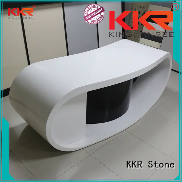 KKR Stone lassic style reception desk design custom-design for early education
