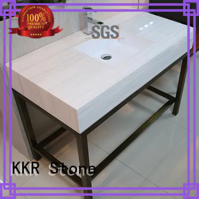 single vanity top bathroom quality for table tops KKR Stone