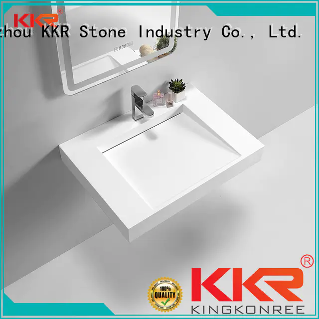 KKR Stone modern countertop basin supply for worktops