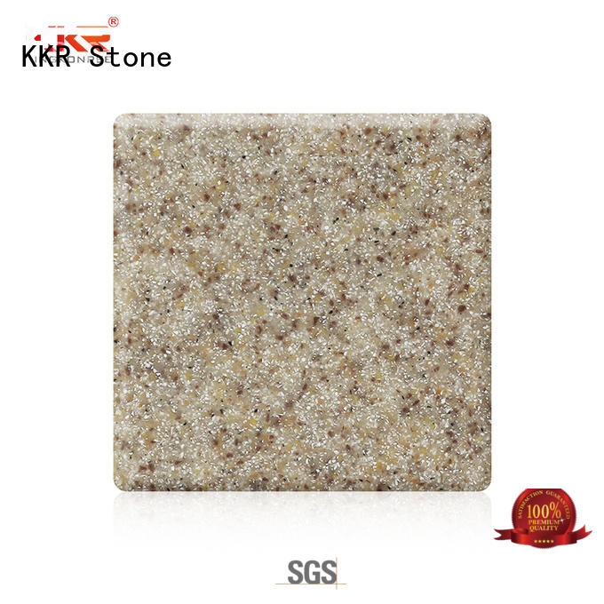 KKR Stone artificial solid surface acrilyc sheet superior bacteria for worktops