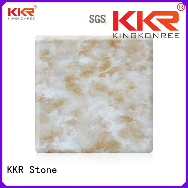 KKR Stone modified corian solid surface sheet in good performance for home
