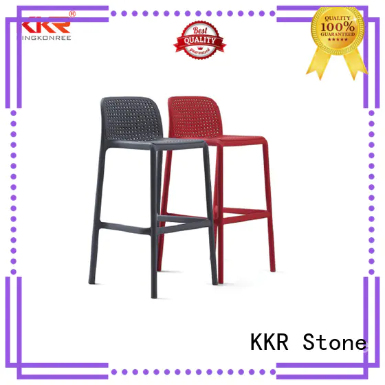 KKR Stone colorful clear plastic chair for kitchen