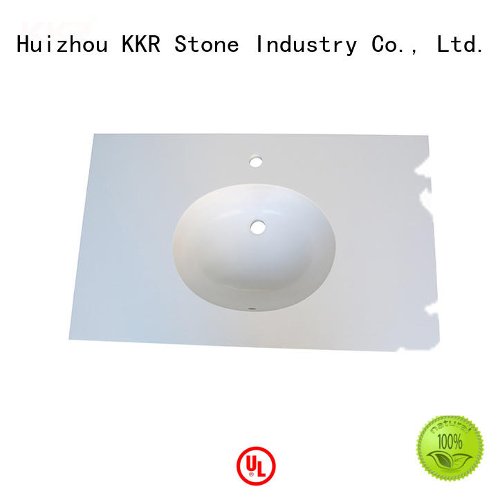 KKR Stone acrylic solid surface bathroom countertops supplier for school building
