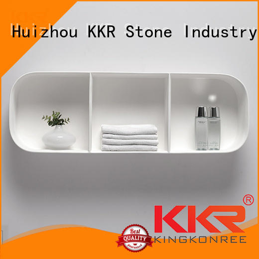 KKR Stone pattern acrylic wall shelf inquire now for hotel