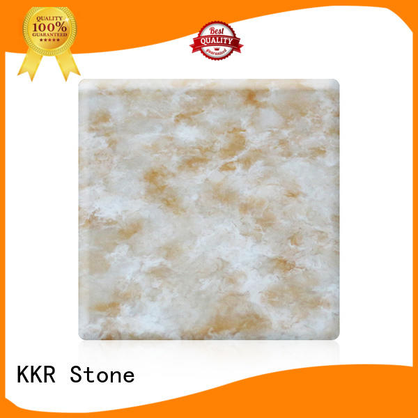 KKR Stone modified corian solid surface sheet wholesale for early education