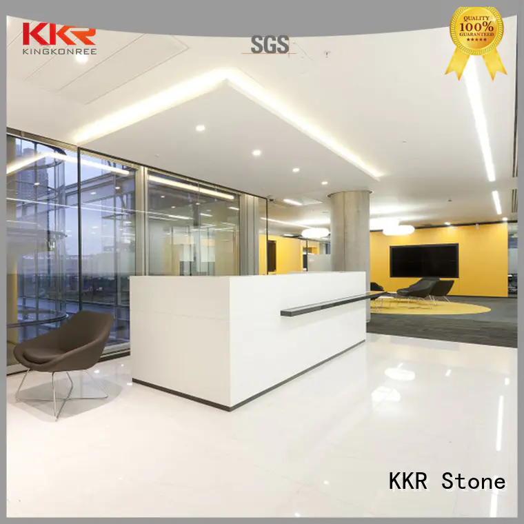 KKR Stone reception desk countertop design for entertainment