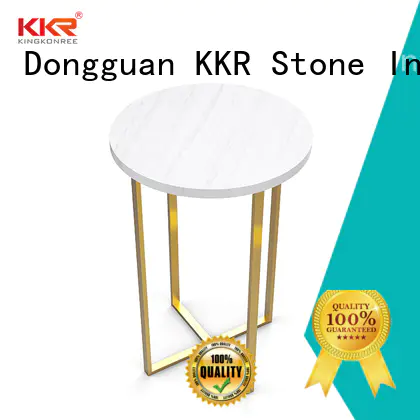 counter artificial marble dining table restaurant KKR Stone