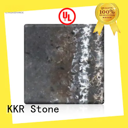 KKR Stone flame-retardant texture pattern solid surface marble for school building