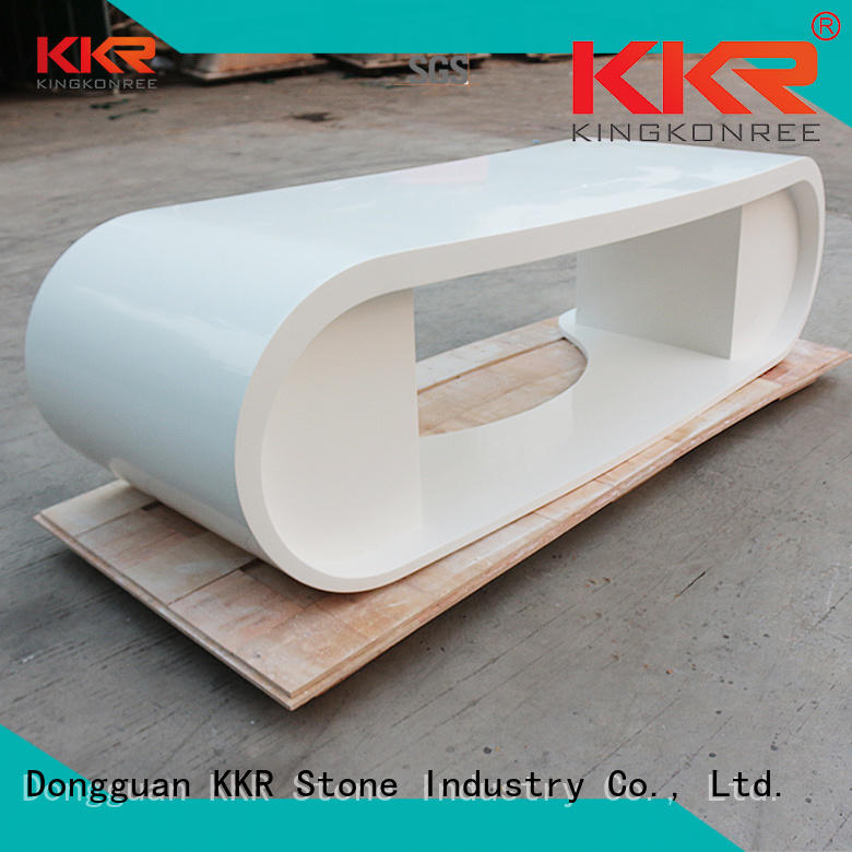 curved reception desk diamond for worktops KKR Stone
