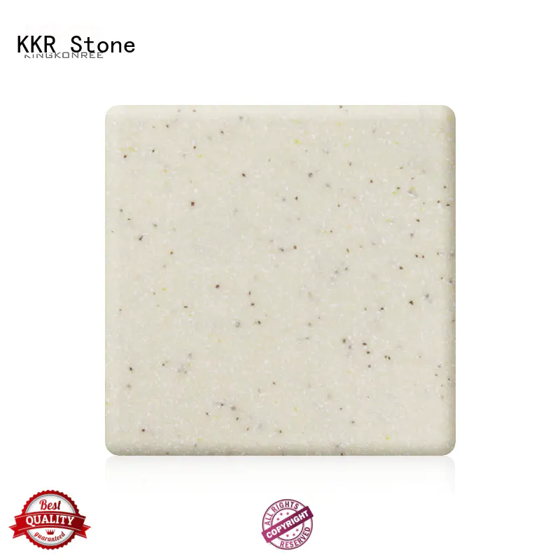 white solid surface factory superior stain for self-taught KKR Stone