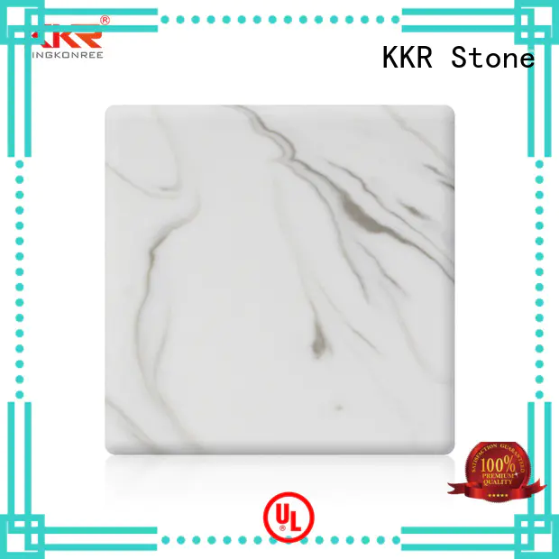 KKR Stone flame-retardant solid surface panels pattern for garden table