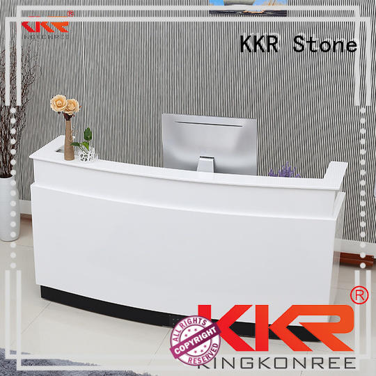 marble reception desk countertop long-term-use for entertainment KKR Stone
