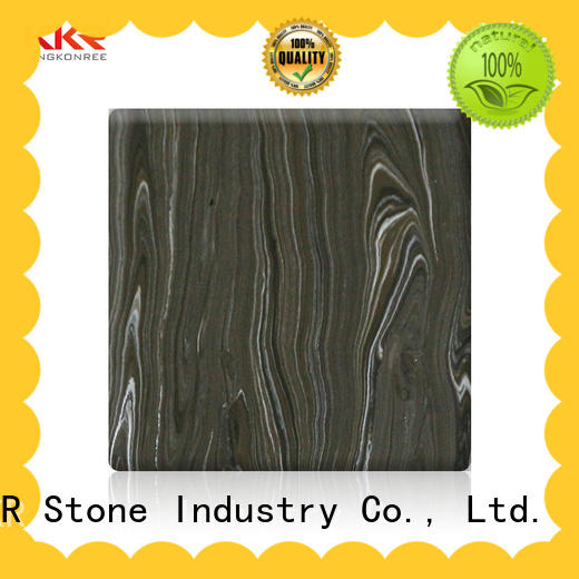 width veined solid surface sheets wholesale for bar table KKR Stone