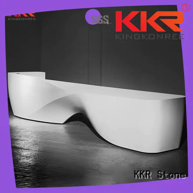 fashion solid surface desk bar for early education KKR Stone