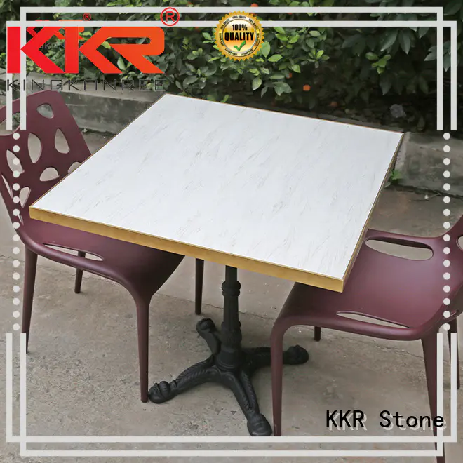 KKR Stone acrylic marble top dining table sets