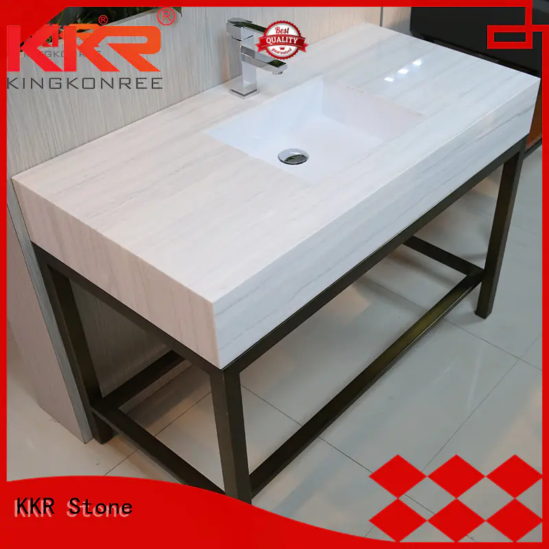 KKR Stone pattern solid surface countertop  supply for home