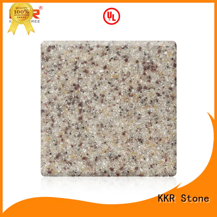 KKR Stone renewable modified acrylic solid surface superior stain for bar table