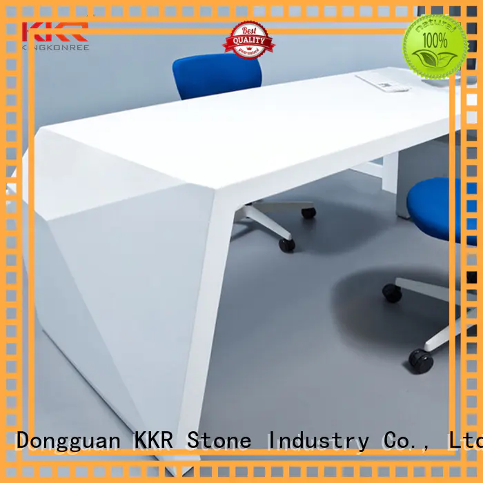 fashion reception desk design desk for entertainment KKR Stone