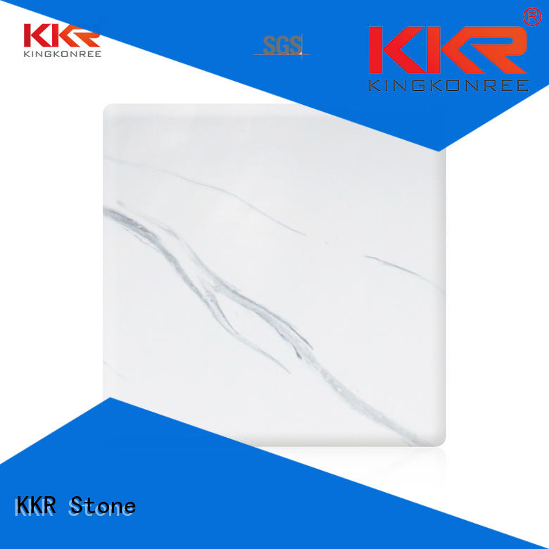 solid solid surface slab for school building KKR Stone