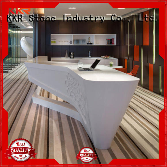 KKR Stone customize acrylic counter top desk for worktops