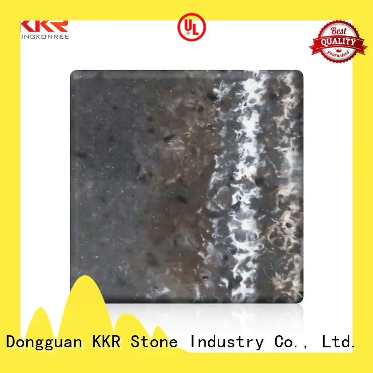KKR Stone modified veined solid surface sheets pattern for bar table