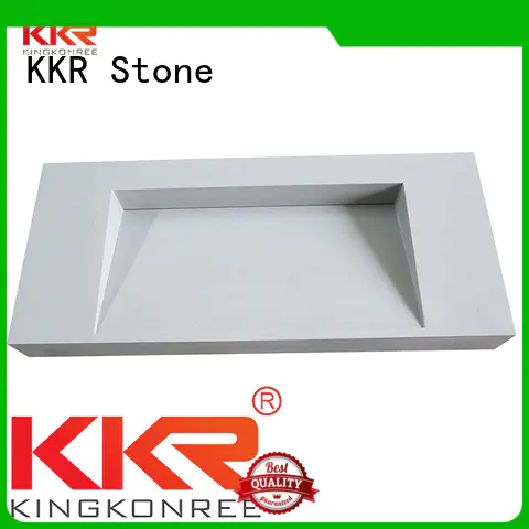 KKR Stone texture bathroom vanity tops China for worktops