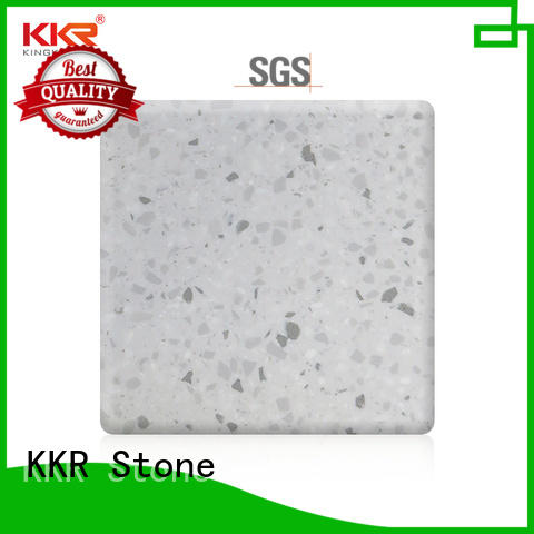 KKR Stone color solid surface factory superior bacteria for kitchen tops