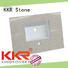 KKR Stone double Sink solid surface bathroom countertops supplier for worktops