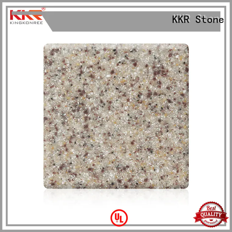 KKR Stone No bubbles modified acrylic solid surface superior chemical resistance for worktops