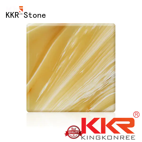kkra028 translucent resin panel factory price for garden table KKR Stone