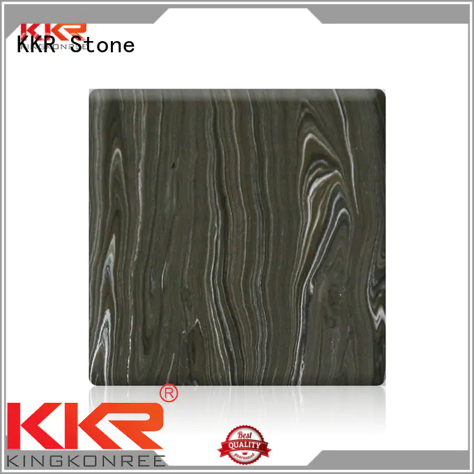 KKR Stone flame-retardant solid surface panels for bar table